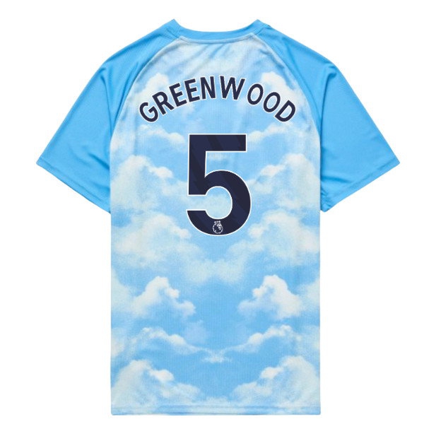 2026 2027 Man City Warm Up Blue) Kids Uniform (Icy (Greenwood 5)-ProGear Kits